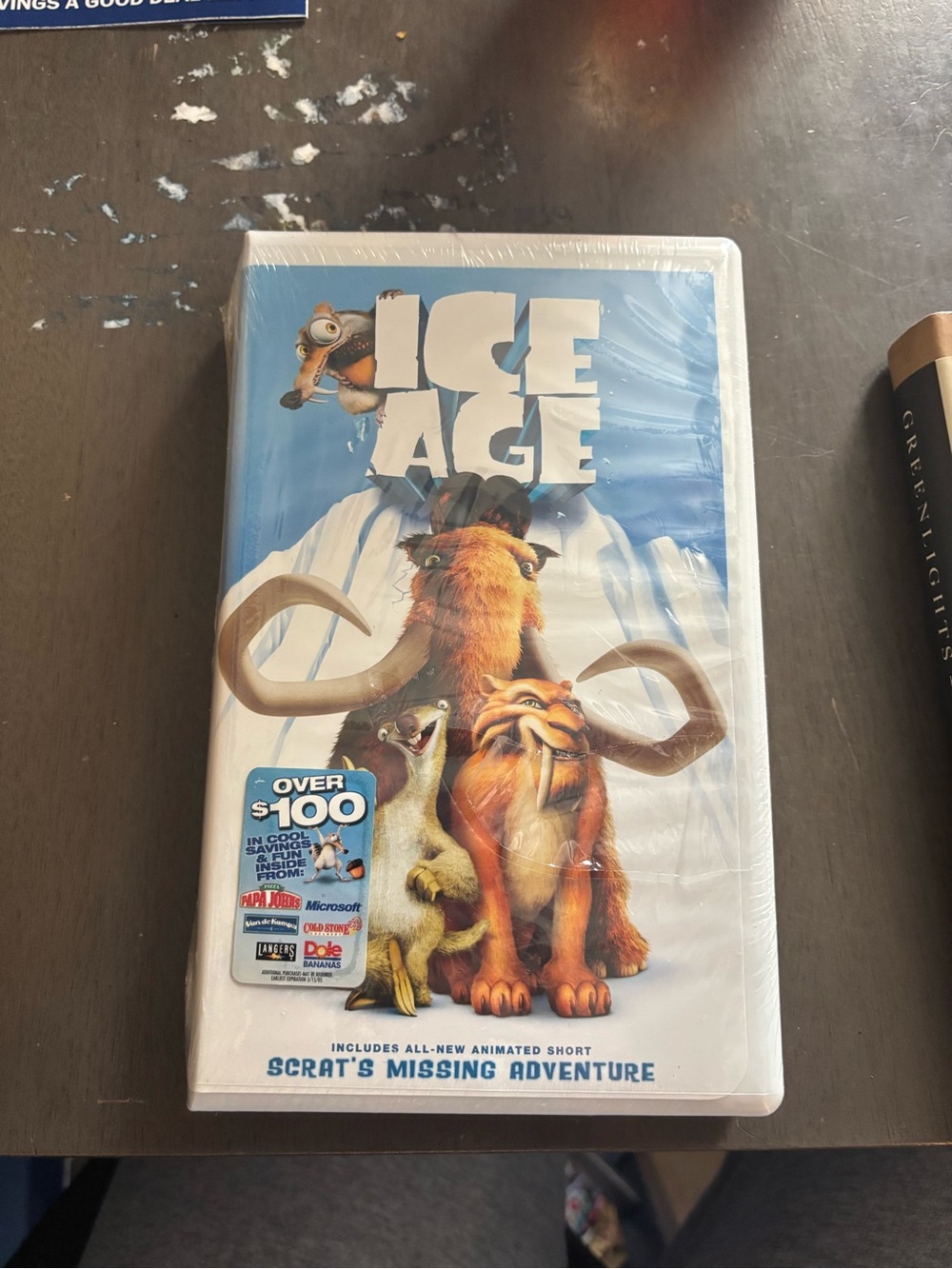 Blue Sky Blue and White Animated Movie Back Cover